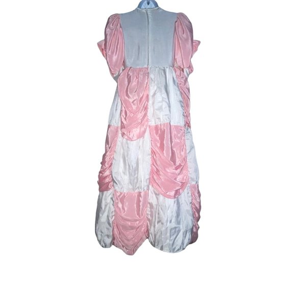 Vintage Bows Belles England Ballroon Dress Girls 12 Rare Patchwork Victorian - Picture 7 of 12